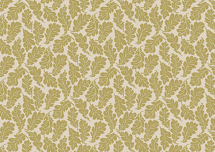 Land & Shore Oak Leaf  (Blackout), Ochre - Twist&Fit Roller Blind - Image 6